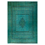 Green Overdyed Wool Rug - 9'10" x 14'3"