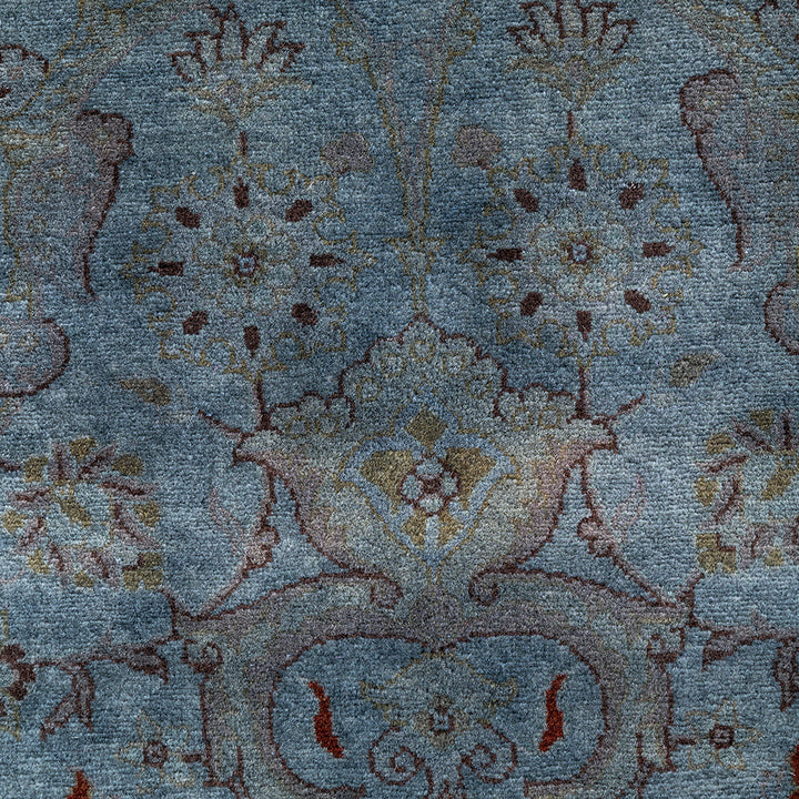 Grey Overdyed Wool Rug - 4'2" x 6'2"