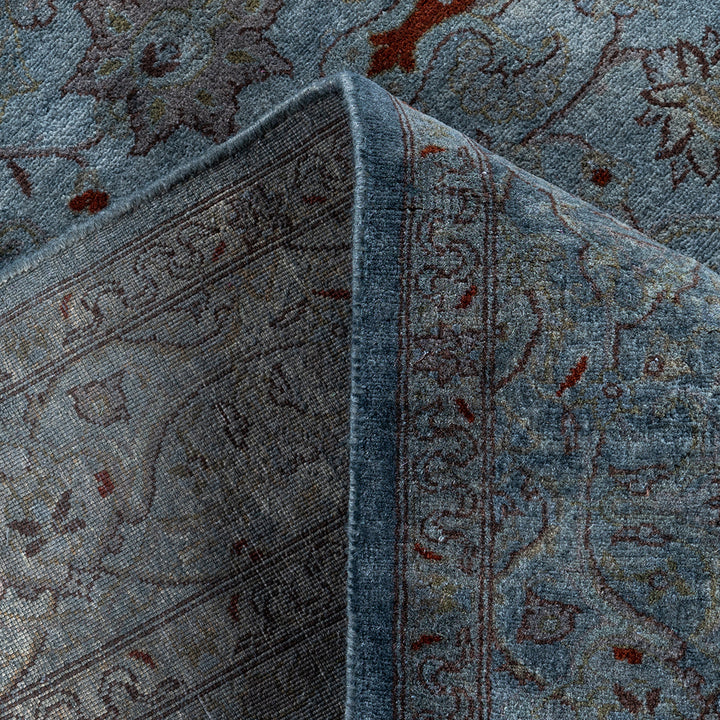 Grey Overdyed Wool Rug - 4'2" x 6'2"