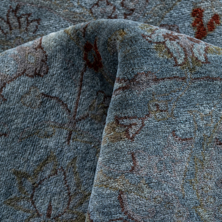 Grey Overdyed Wool Rug - 4'2" x 6'2"