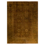 Brown Overdyed Wool Rug - 10' x 13'9"