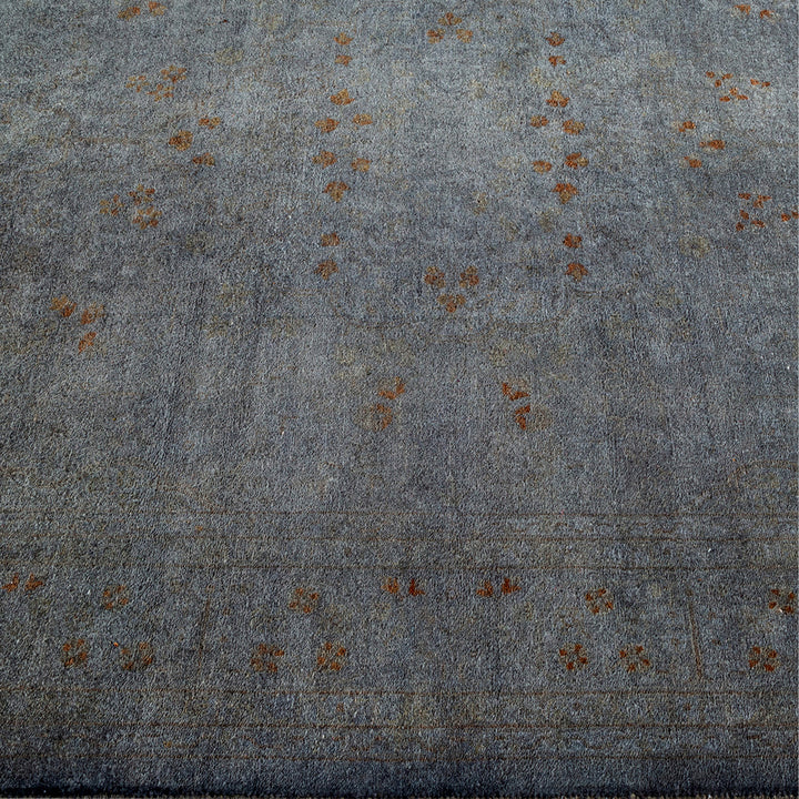 Grey Overdyed Wool Rug - 4'2" x 6'2"