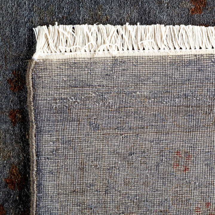 Grey Overdyed Wool Rug - 4'2" x 6'2"