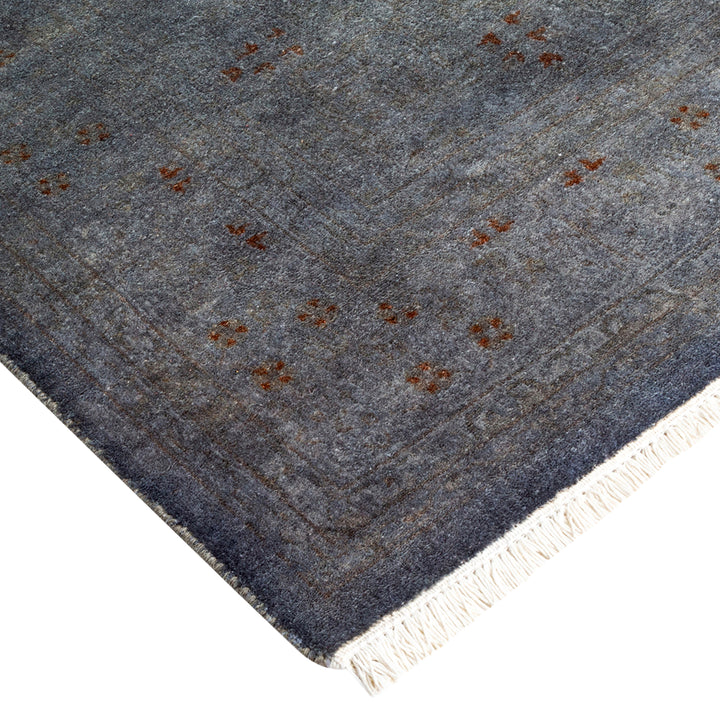 Grey Overdyed Wool Rug - 4'2" x 6'2"