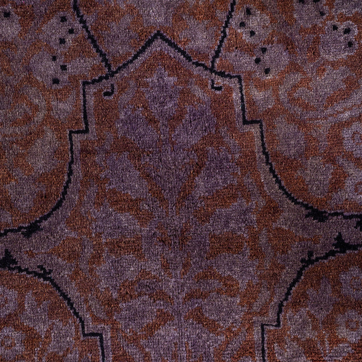 Purple Overdyed Wool Rug - 10'2" x 14'4"