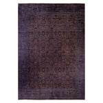 Purple Overdyed Wool Rug - 10'2" x 14'4"