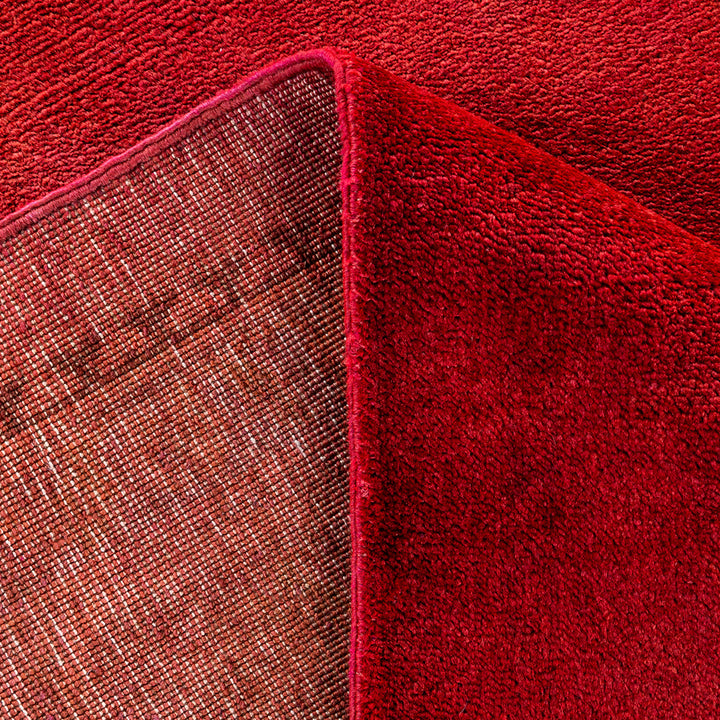 Pink Overdyed Wool Rug - 9'10" x 14'1"