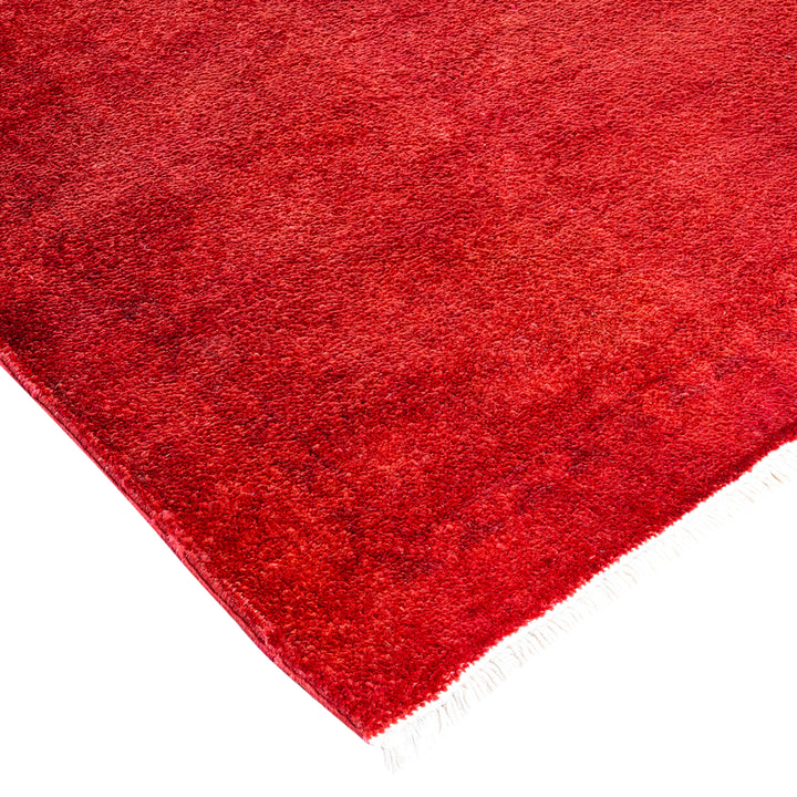 Pink Overdyed Wool Rug - 9'10" x 14'1"