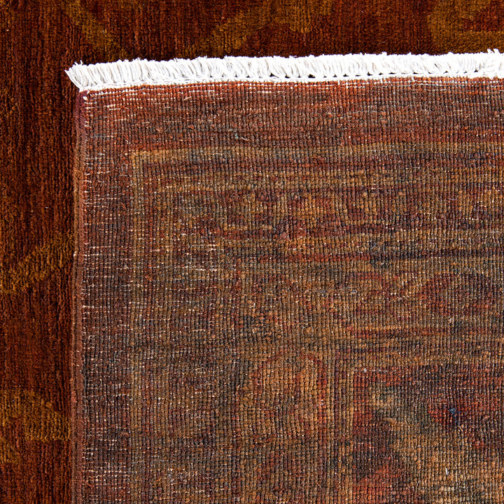 Brown Overdyed Wool Rug - 10'1" x 13'10"