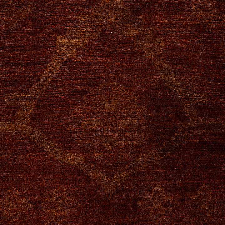 Brown Overdyed Wool Rug - 10'1" x 13'10"