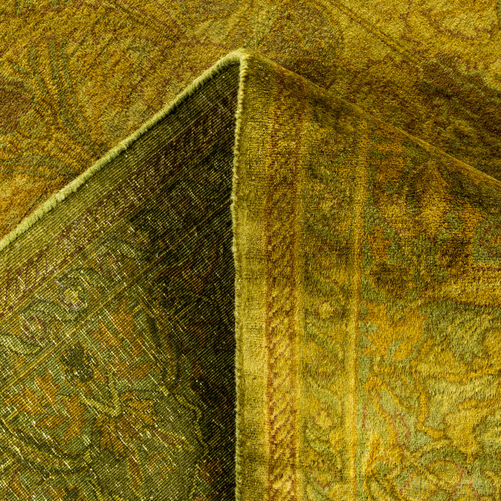 Gold Overdyed Wool Rug - 4'8" x 7'3"
