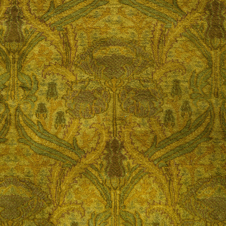 Gold Overdyed Wool Rug - 4'8" x 7'3"