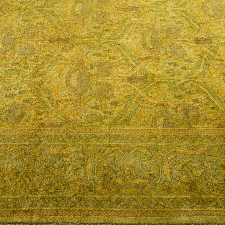 Gold Overdyed Wool Rug - 4'8" x 7'3"