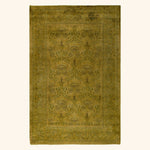 Gold Overdyed Wool Rug - 4'8" x 7'3"