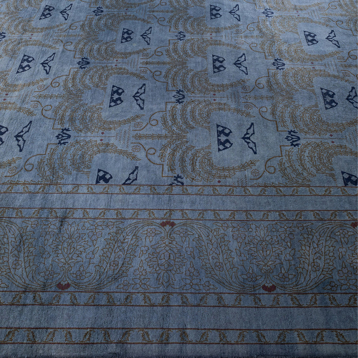 Grey Overdyed Wool Rug - 10'4" x 13'8"