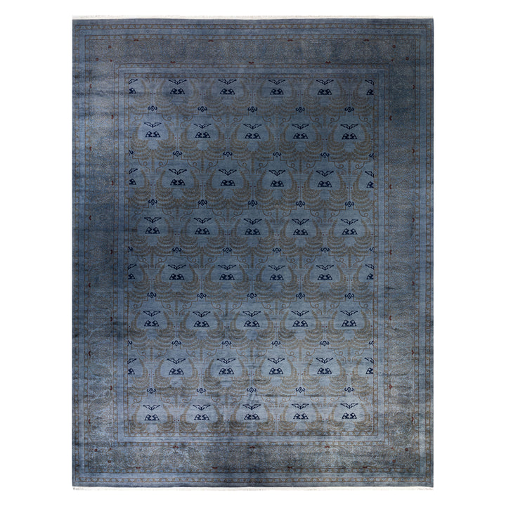 Grey Overdyed Wool Rug - 10'4" x 13'8"