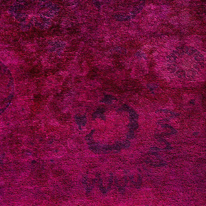 Pink Overdyed Wool Rug - 5'3" x 7'7"