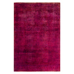 Pink Overdyed Wool Rug - 5'3" x 7'7"