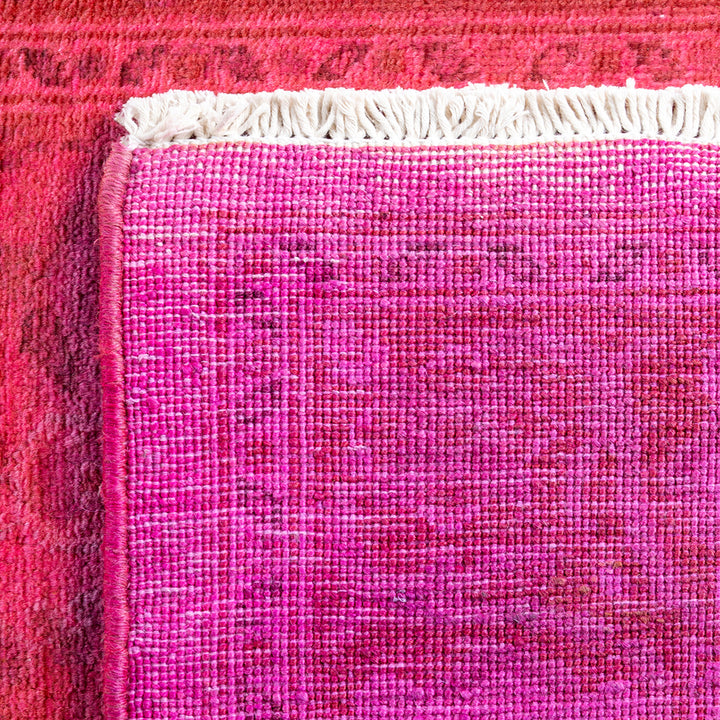 Pink Overdyed Wool Runner - 2'5" x 12'2"
