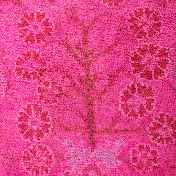 Pink Overdyed Wool Runner - 2'5" x 12'2"