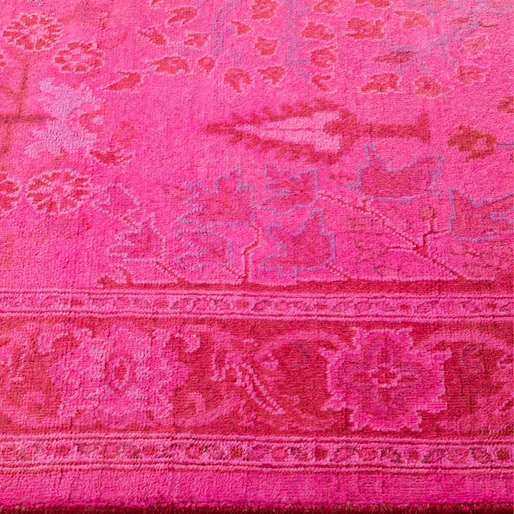 Pink Overdyed Wool Runner - 2'5" x 12'2"