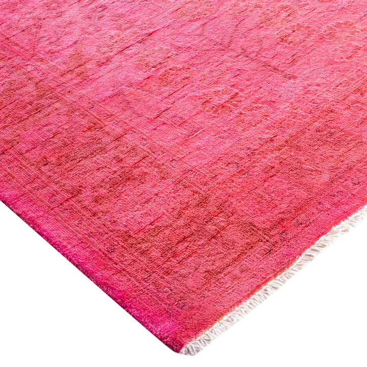 Pink Overdyed Wool Runner - 2'5" x 12'2"