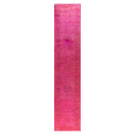 Pink Overdyed Wool Runner - 2'5" x 12'2"
