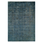 Blue Overdyed Wool Rug - 5'2" x 8'1"
