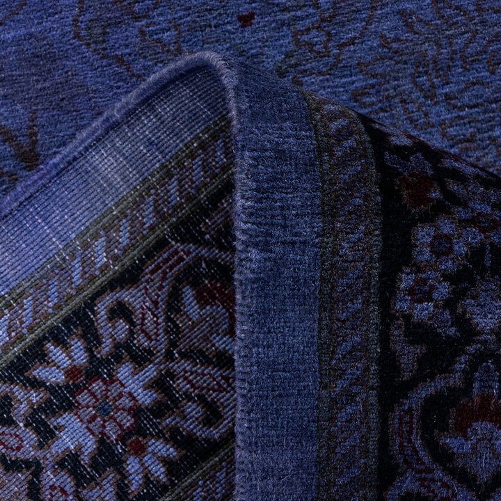 Purple Overdyed Wool Runner - 2'8" x 19'10"