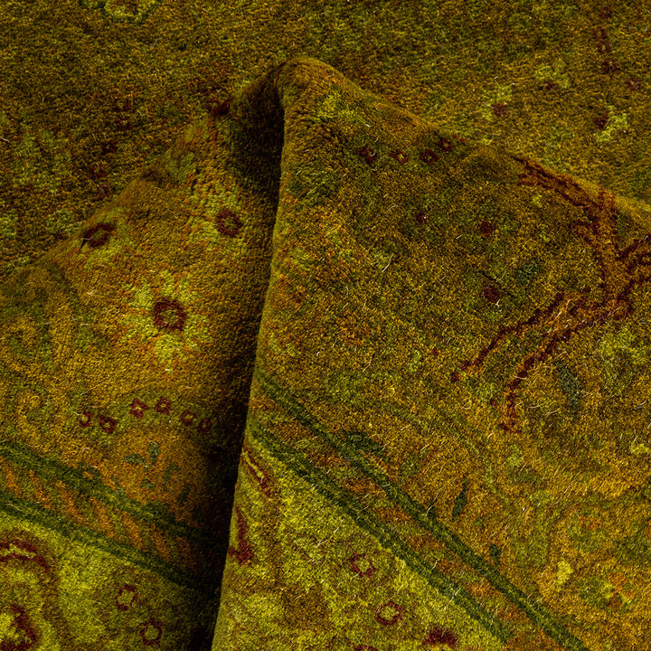 Gold Overdyed Wool Runner - 3'1" x 10'10"