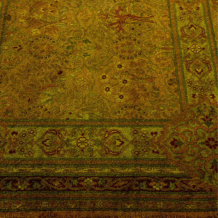 Gold Overdyed Wool Runner - 3'1" x 10'10"