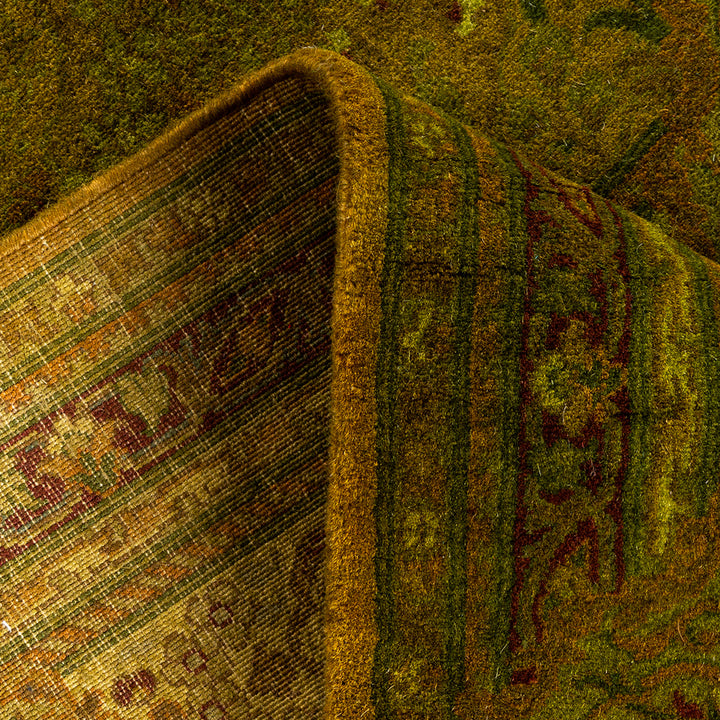 Gold Overdyed Wool Runner - 3'1" x 10'10"