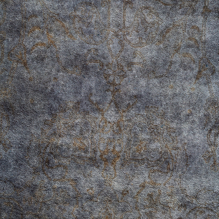 Grey Overdyed Wool Rug - 5'3" x 8'2"