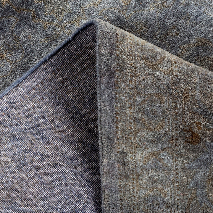 Grey Overdyed Wool Rug - 5'3" x 8'2"