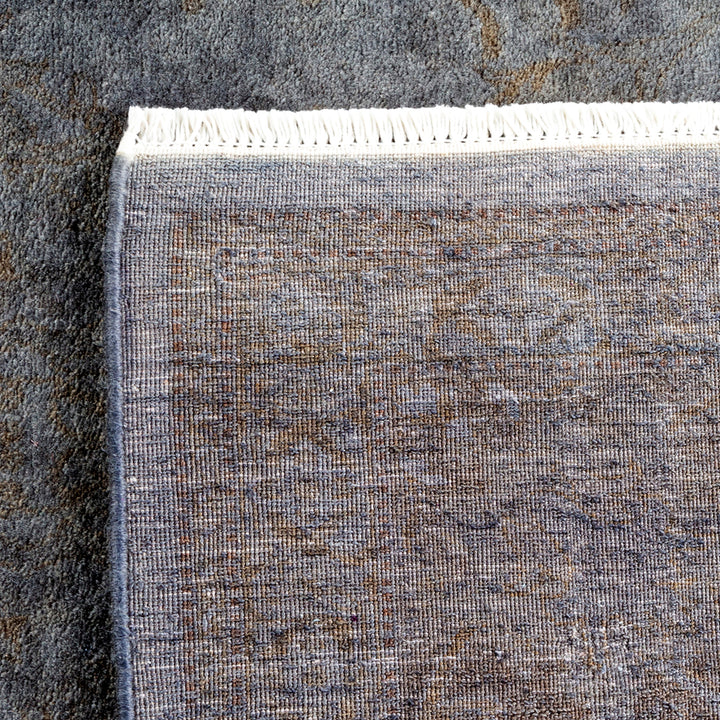 Grey Overdyed Wool Rug - 5'3" x 8'2"