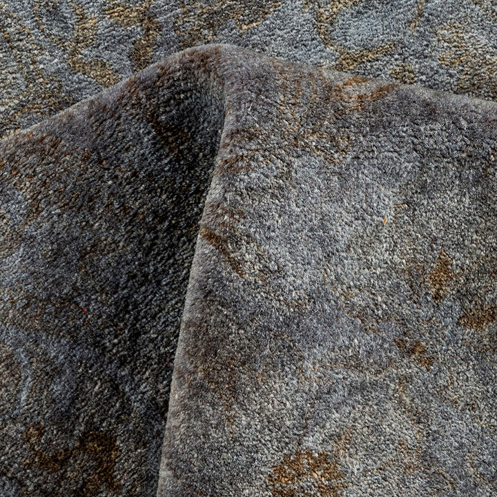 Grey Overdyed Wool Rug - 5'3" x 8'2"