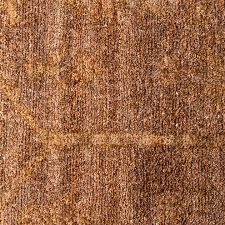 Beige Overdyed Wool Rug - 4'8" x 5'4"