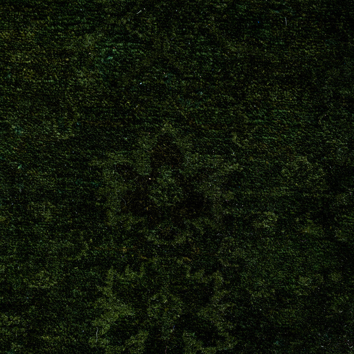 Green Overdyed Wool Rug - 5'2" x 7'4"