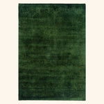 Green Overdyed Wool Rug - 5'2" x 7'4"