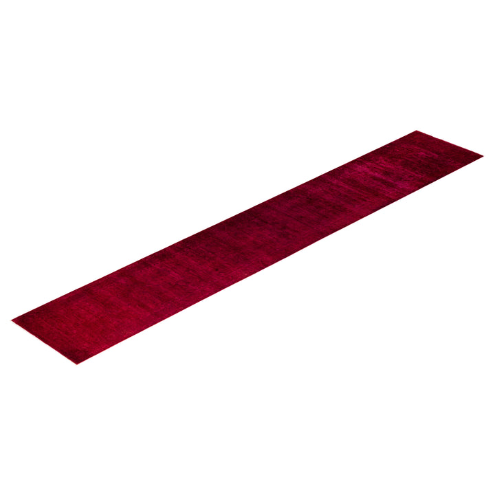 Pink Overdyed Wool Runner - 2'9" x 16'2"