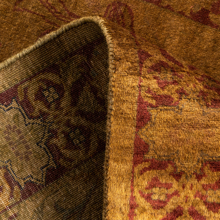 Brown Overdyed Wool Runner - 2'6" x 11'2"