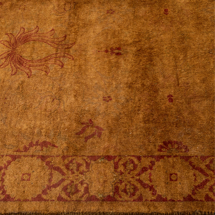 Brown Overdyed Wool Runner - 2'6" x 11'2"