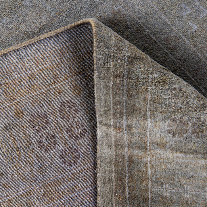 Grey Overdyed Wool Runner - 4' x 10'7"