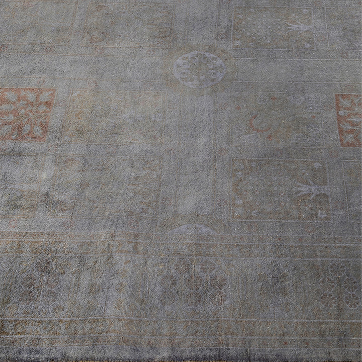 Grey Overdyed Wool Runner - 4' x 10'7"
