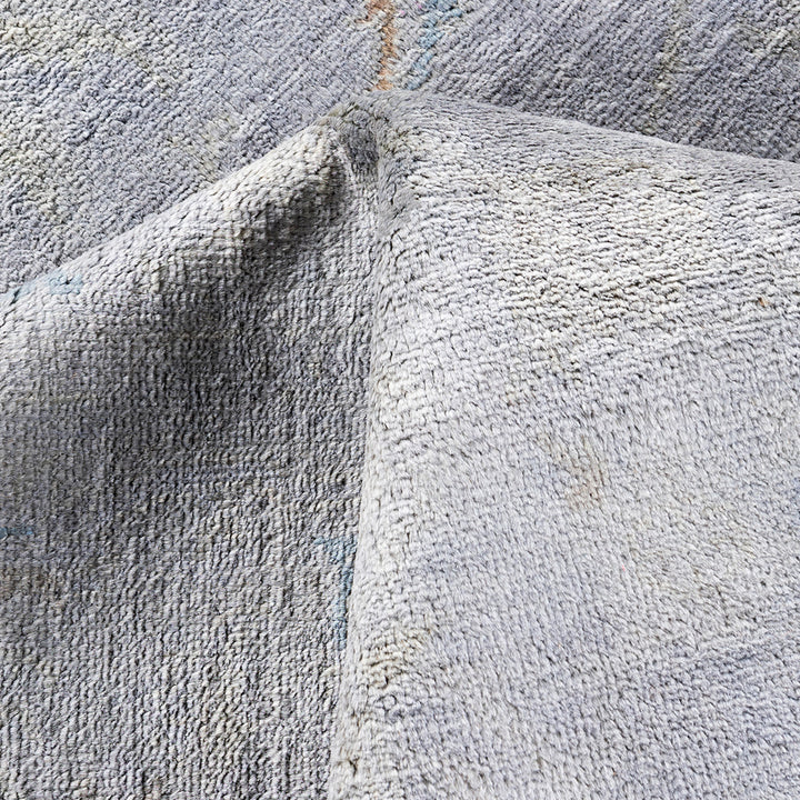 Grey Overdyed Wool Rug - 5'1" x 7'9"
