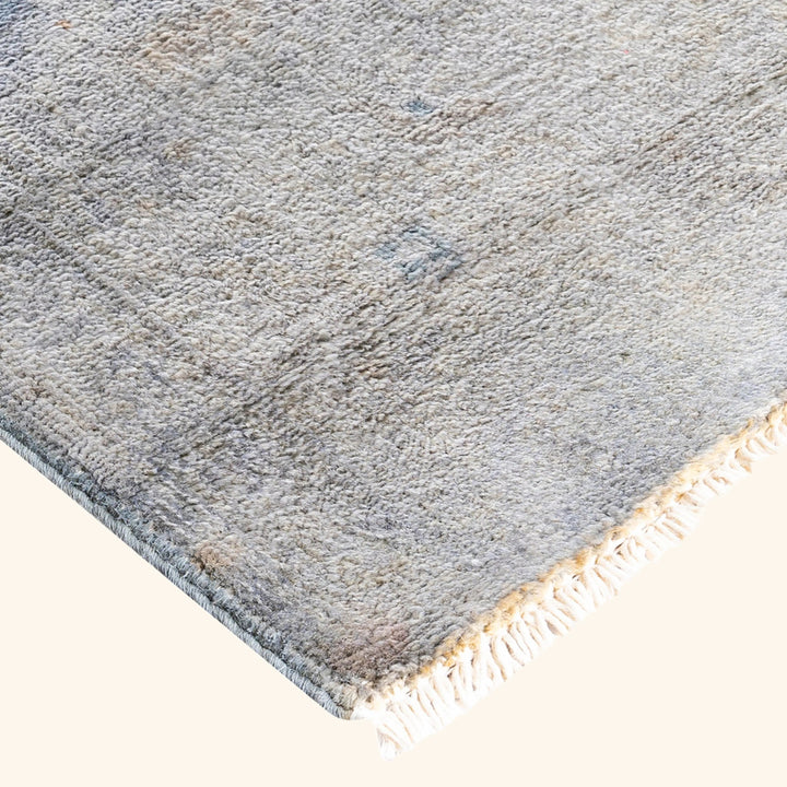 Grey Overdyed Wool Rug - 5'1" x 7'9"
