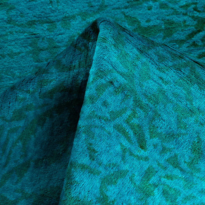 Blue Overdyed Wool Runner - 2'9" x 18'1"