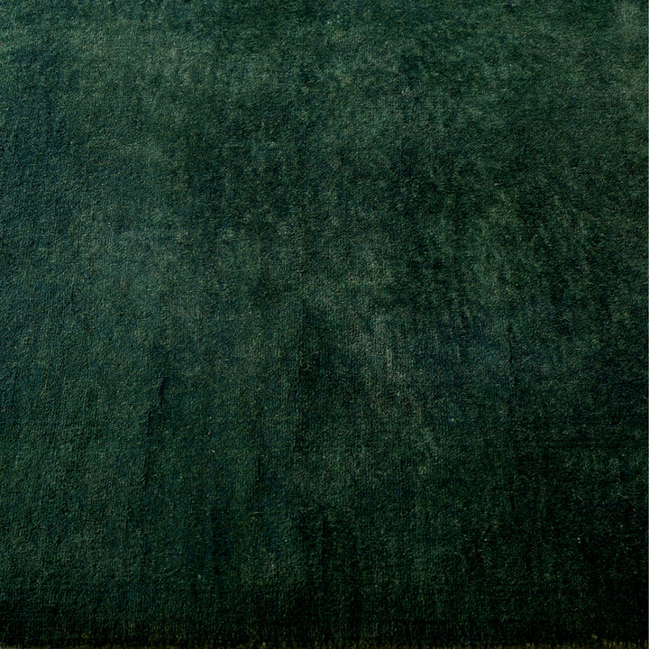 Green Overdyed Wool Runner - 2'5" x 16'4"