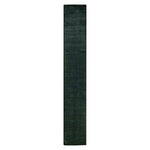 Green Overdyed Wool Runner - 2'5" x 16'4"