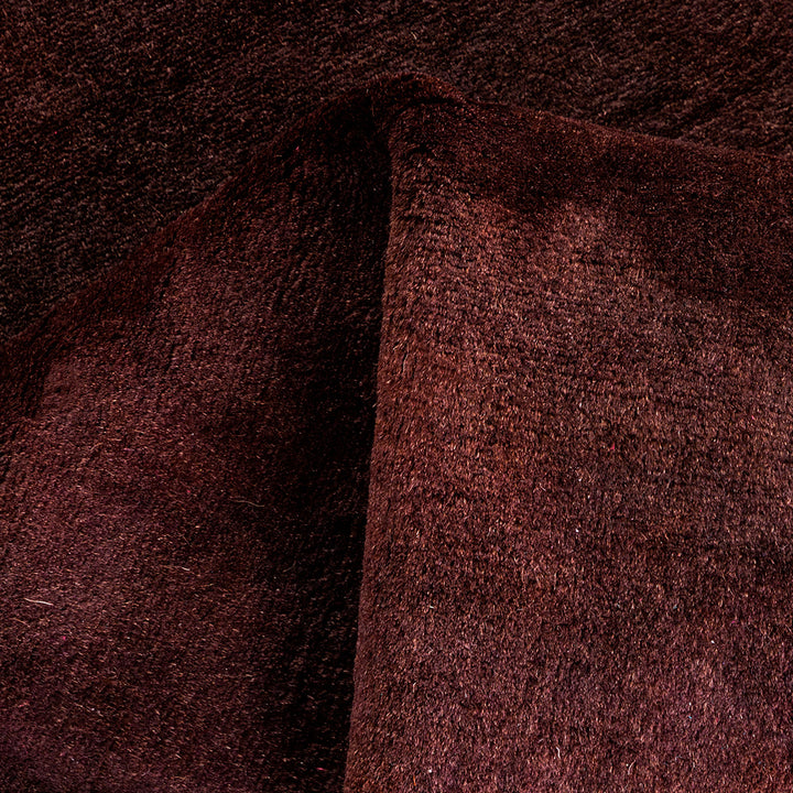 Brown Overdyed Wool Runner - 2'6" x 7'10"